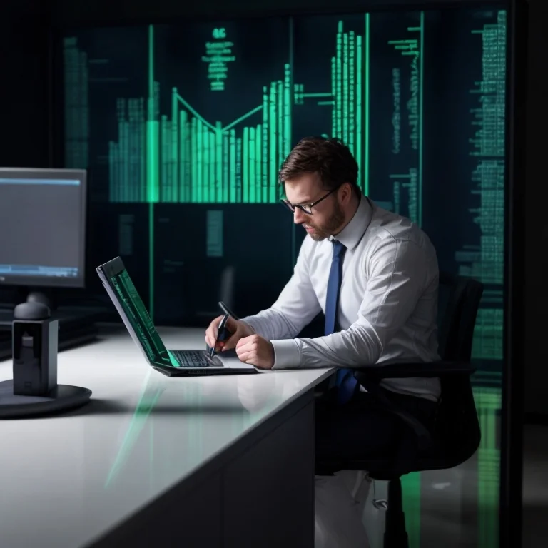 IT professionals discussing legal requirements